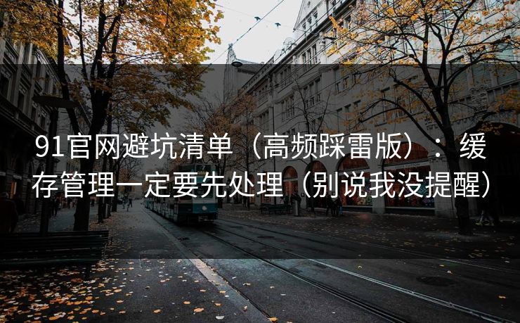 91官网避坑清单（高频踩雷版）：缓存管理一定要先处理（别说我没提醒）